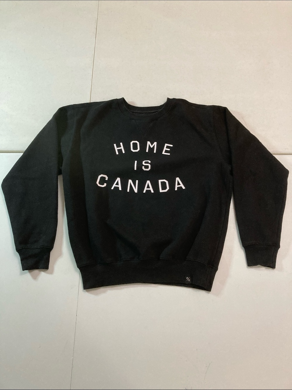 Peace Collective “Home Is Canada” Black Crewneck Sweatshirt